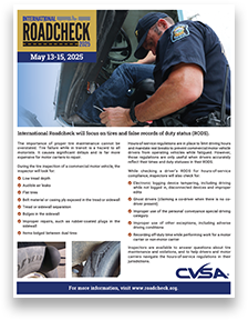 ADSLOGISTICS's tweet card. Each year, CVSA asks its member jurisdictions to capture and report data on two focus areas – one is related to driver compliance and the other pertains to critically important vehicle violations.