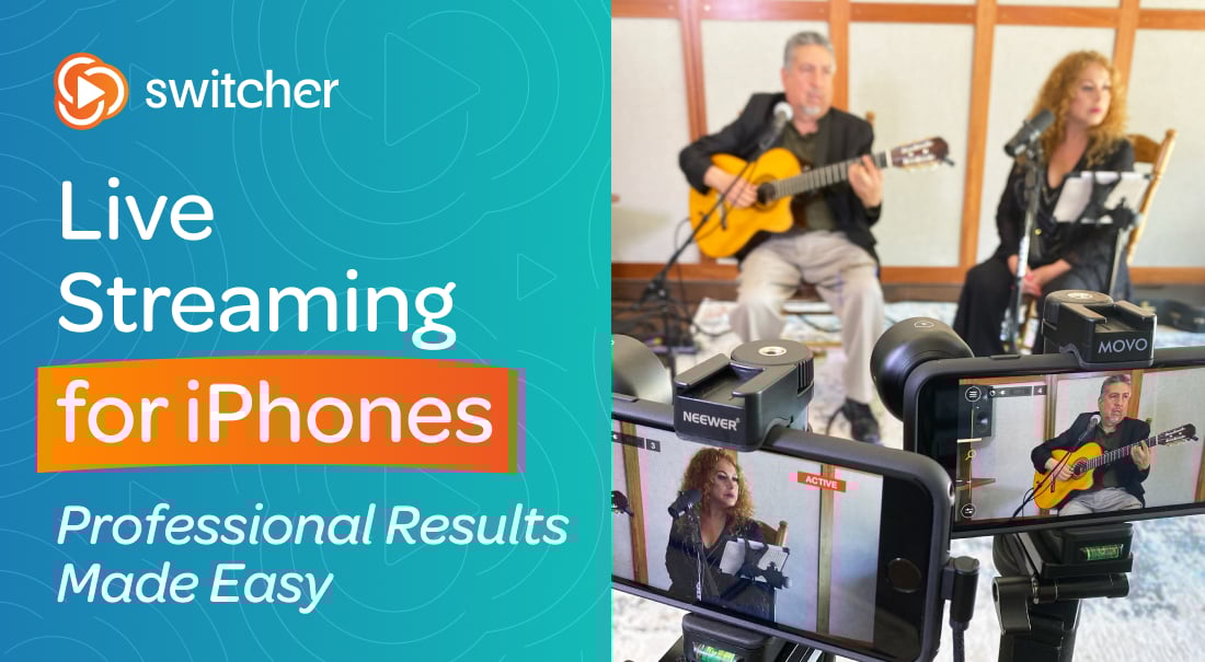 SwitcherStudio's tweet card. Live streaming for iPhones is easier than ever. Learn tips, fixes, and tools to turn your iPhone into a pro streaming setup with studio-quality results.