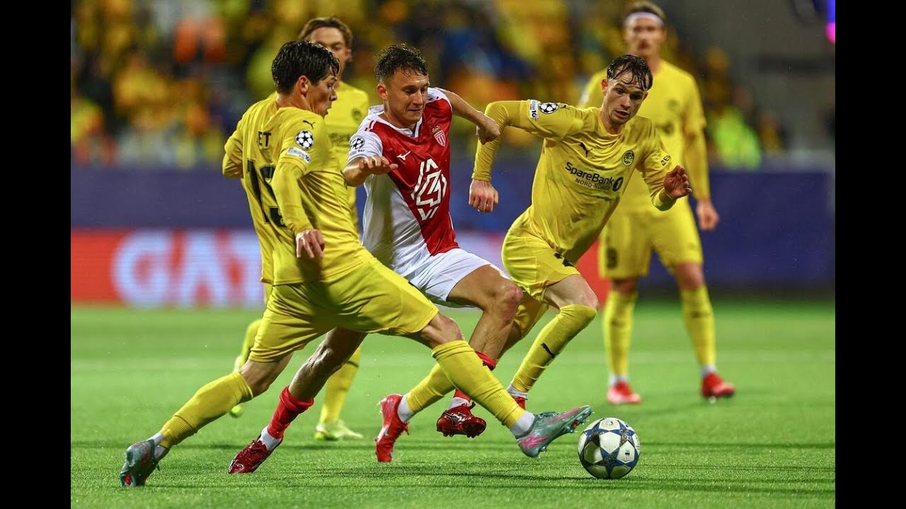 La_Minute_Foot's tweet card. L'AS MONACO SAUVE LA FRANCE ET S'IMPOSE EN NORVEGE 🥳