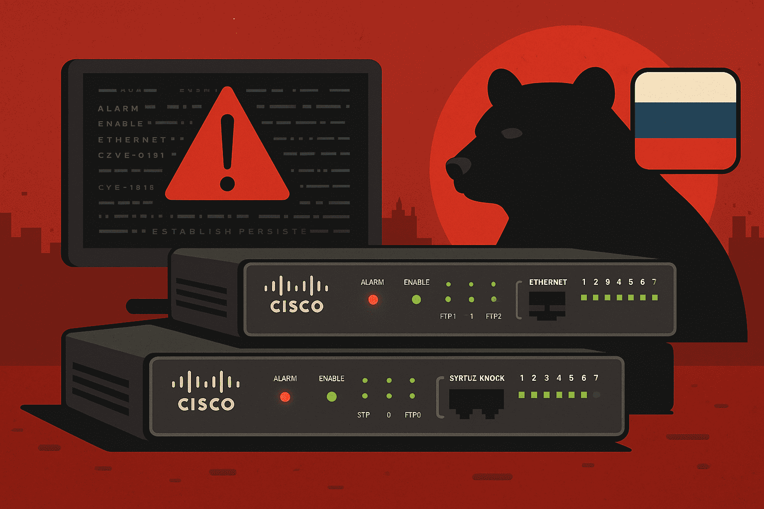 the_yellow_fall's tweet card. A new report from Cisco Talos exposes Static Tundra, a Russian state-sponsored group that has exploited unpatched Cisco devices for over a decade.