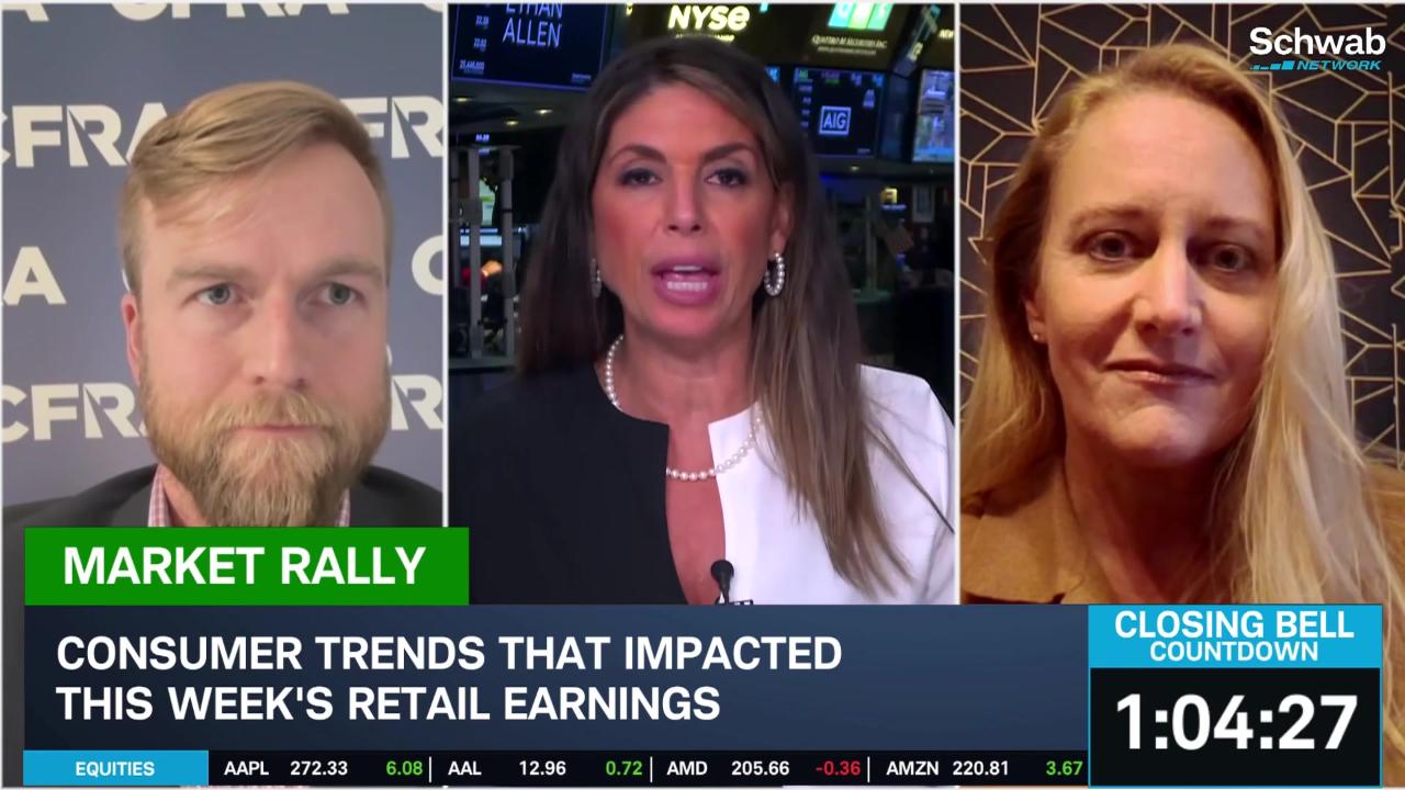 ICSC's tweet card. Zach Warring says the U.S. consumer is “definitely trading down” and looking for deals, but spending is much better than expected into the holiday season. He likes Gap (GAP), saying their “turnaround...