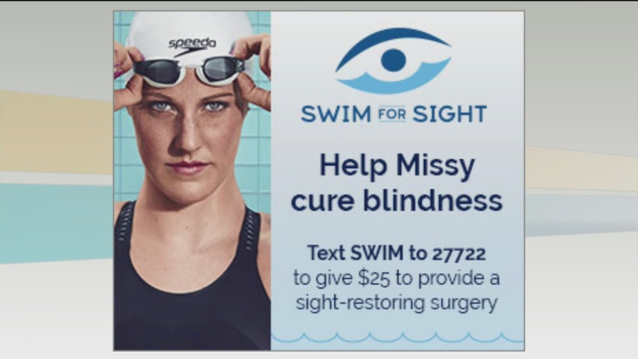 SEEIntl's tweet card. Swim for Sight