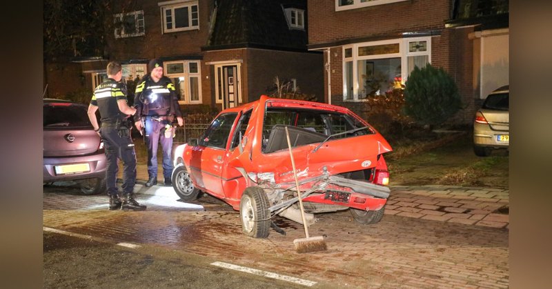 Aanrijding op Stationsweg in Scherpenzeel