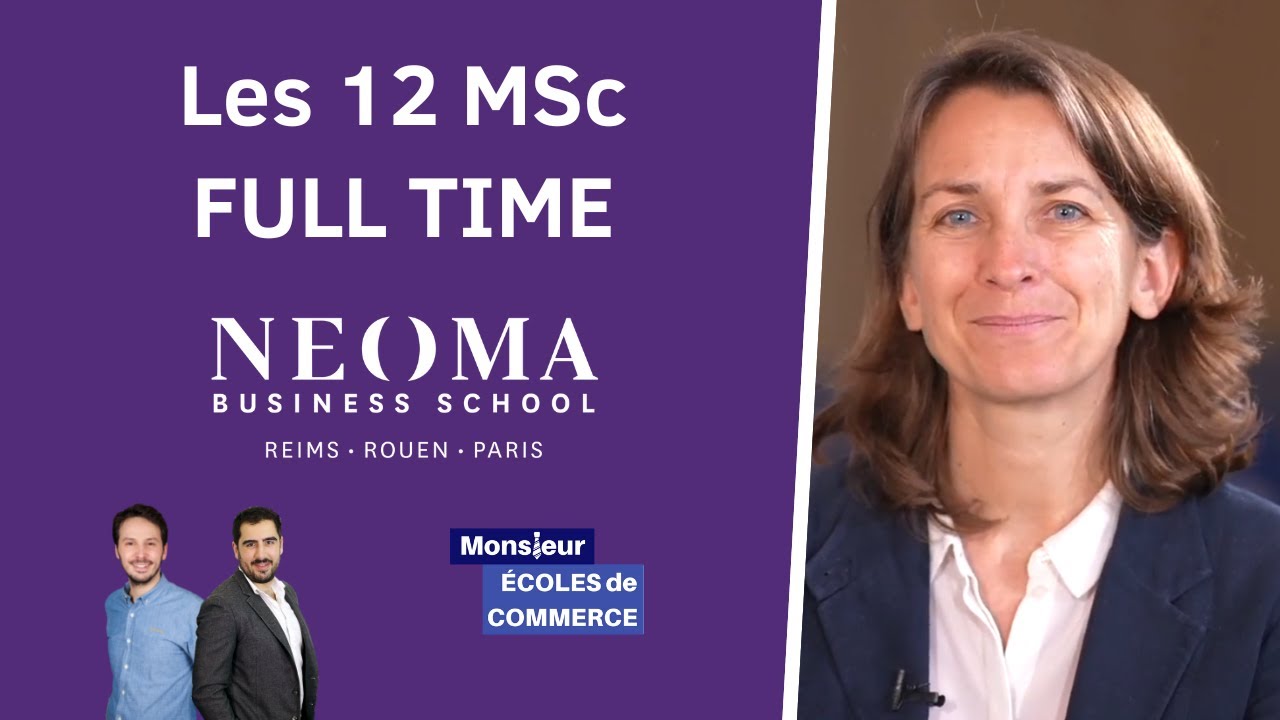 delphine_neoma's tweet card. NEOMA : Les 12 MSc FULL TIME - Bac+3 à Bac+5