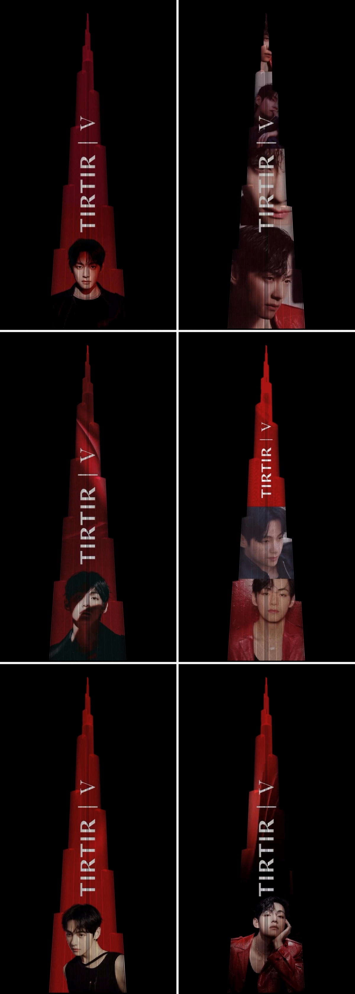 sotkfkdxogud12's tweet card. 티르티르 캠페인 라이트쇼 오늘(22일) 공개 방탄소년단(BTS) 뷔가 전 세계에서 가장 높은 건축물인 부르즈 할리파를 또 한 번 장식한다. 뷔를 브랜드 최초로 글로벌 앰버서더로 발탁한 한국 뷰티 브랜드 티르티르는