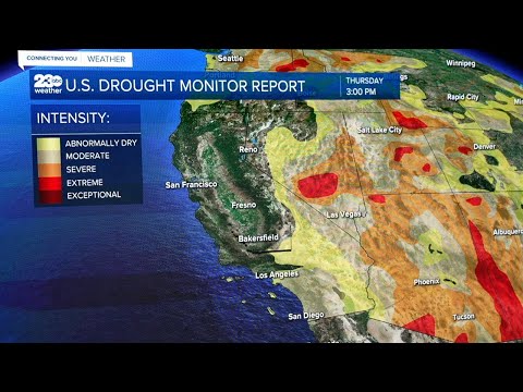 BakersfieldKern's tweet card. Recent rain totals brought close to 90% of the county out of a drought warning