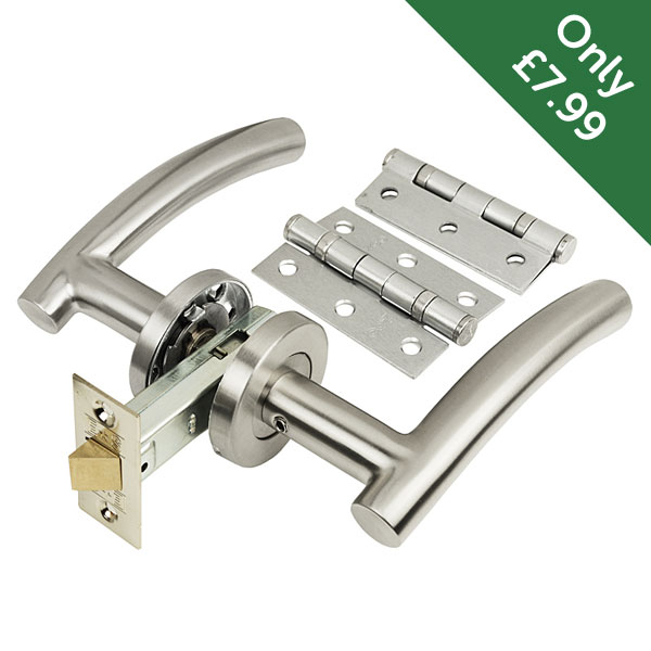 Handlestore's tweet card. NEW DOOR HANDLE PACKS! Latch/Lock and Hinges Included