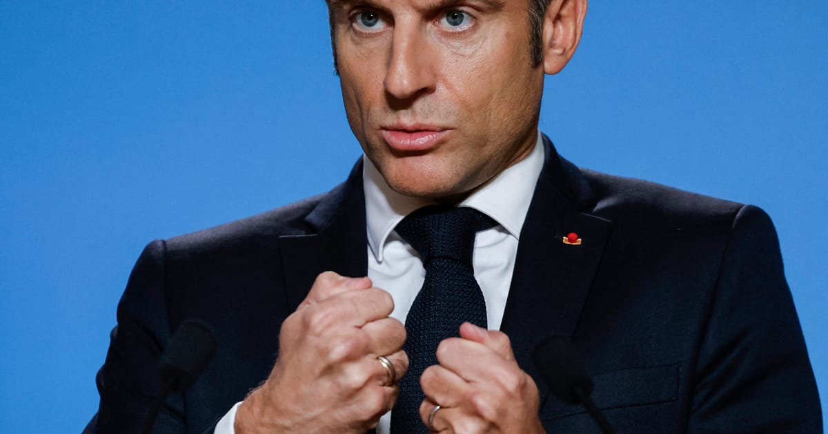 POLITICOEurope's tweet card. “The EU could die, we are on a verge of a very important moment,” the French president added.