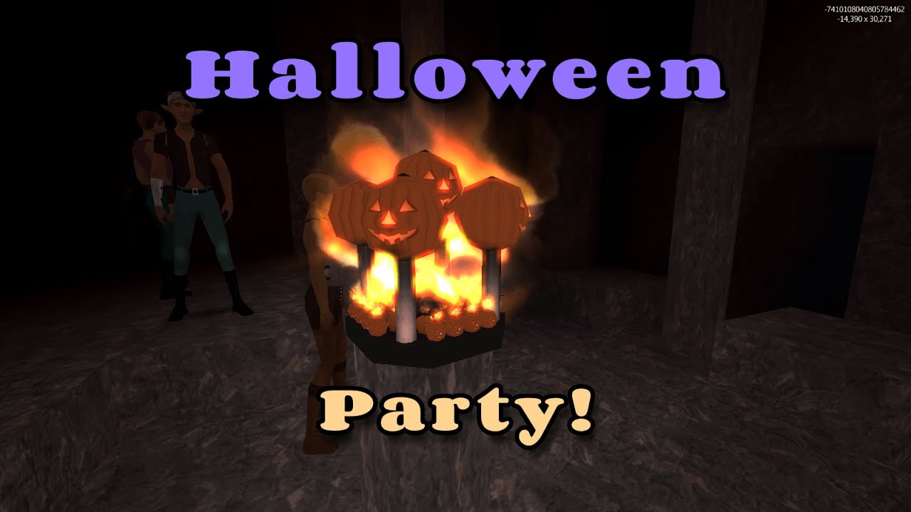 Simsilica's tweet card. Mythruna - "Halloween Party" Live Stream
