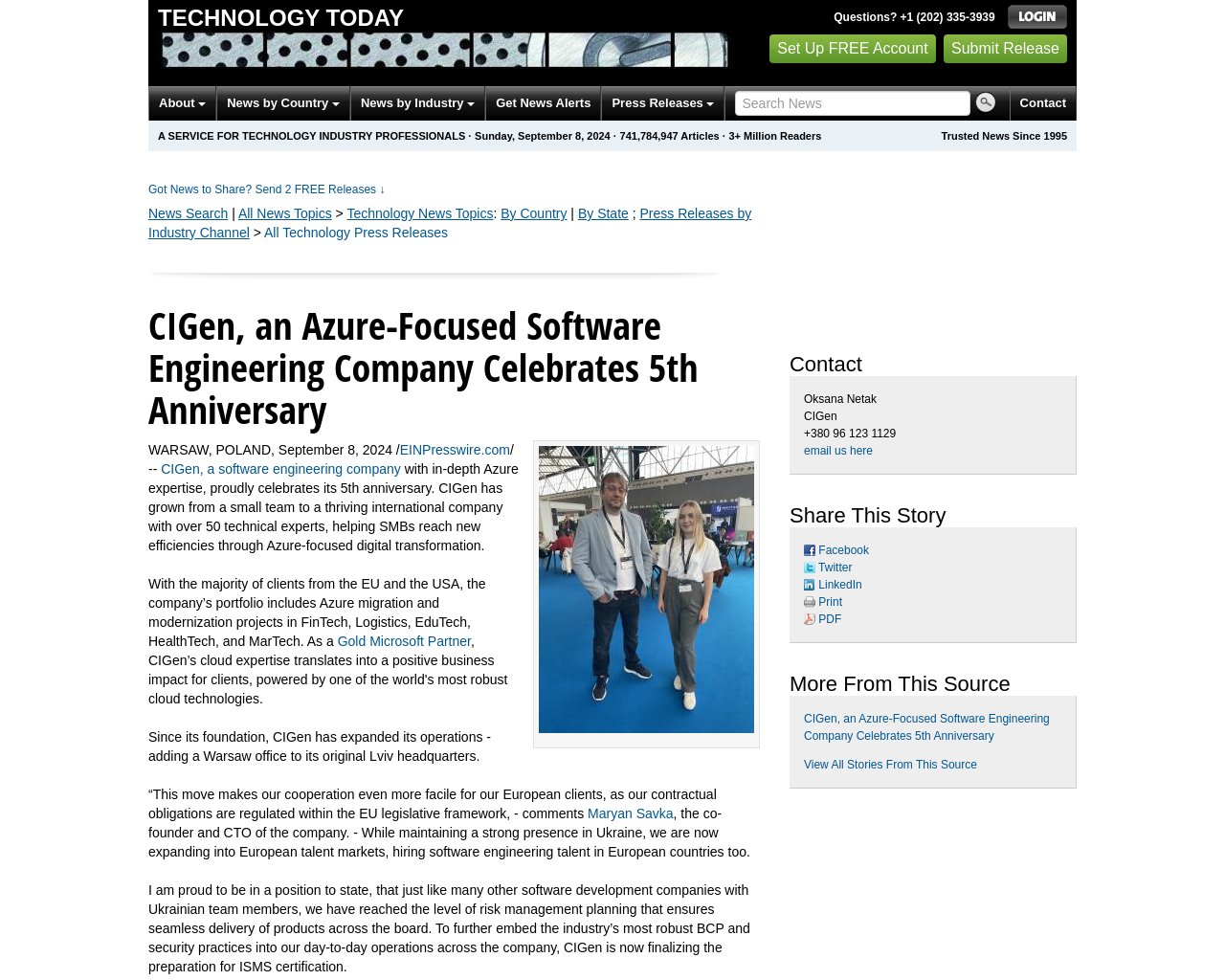 managetech_inc's tweet card. 要約: 記事は、技術関連のニュースコンテンツであり、EIN Presswireによって提供されている。 記事に