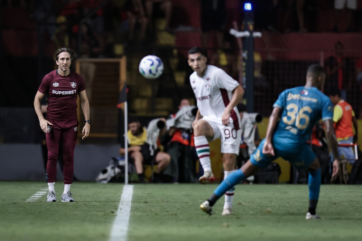 lucasvdsribeiro's tweet card. Lucho Acosta e Martinelli se destacaram novamente do lado tricolor; Kevin Serna teve atuação ruim, mas participou do segundo gol