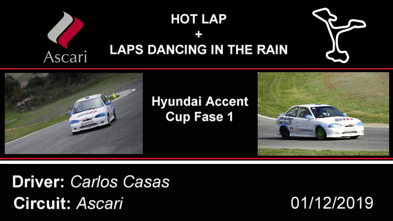 simracingcoach's tweet card. Onboard "Carlos Casas - Hyundai Accent - Ascari - Hot Lap & Laps with...