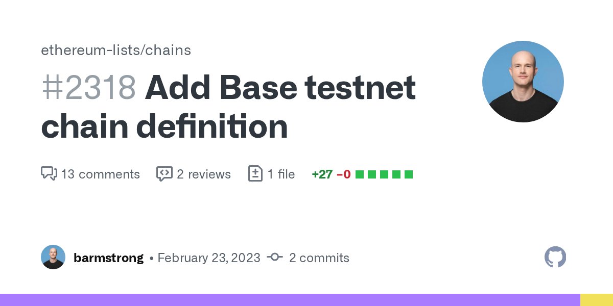 wmitsuda's tweet card. We’re excited to add Base, an Ethereum Layer 2 (L2) network offering a secure, low-cost, developer-friendly way for anyone, anywhere, to build decentralized apps onchain. Our goal with Base is to m...