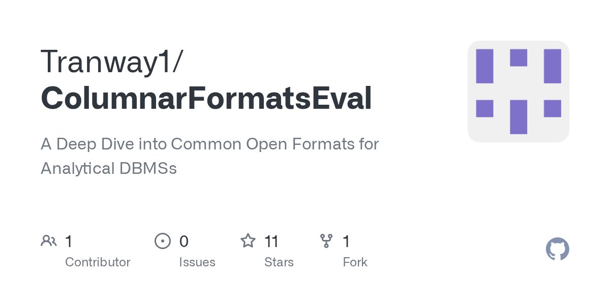 andy_pavlo's tweet card. A Deep Dive into Common Open Formats for Analytical DBMSs - Tranway1/ColumnarFormatsEval