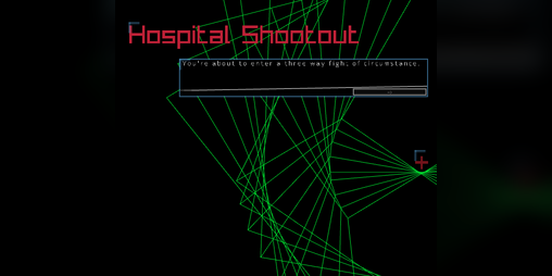 HospitEngine's tweet card. An irreverent shooter made in Raylib. Available for Windows, macOS