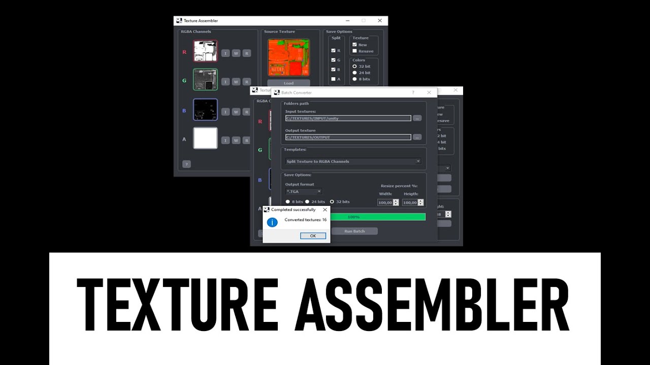 vintprog's tweet card. Texture assembler 1.02v