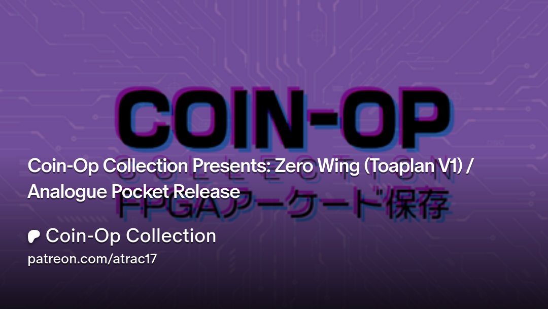 _atrac17's tweet card. Get more from Coin-Op Collection on Patreon
