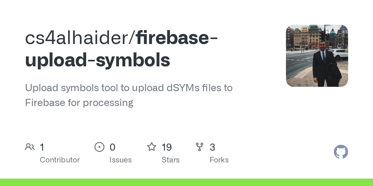milesofmichael's tweet card. Upload symbols tool to upload dSYMs files to Firebase for processing - cs4alhaider/firebase-upload-symbols
