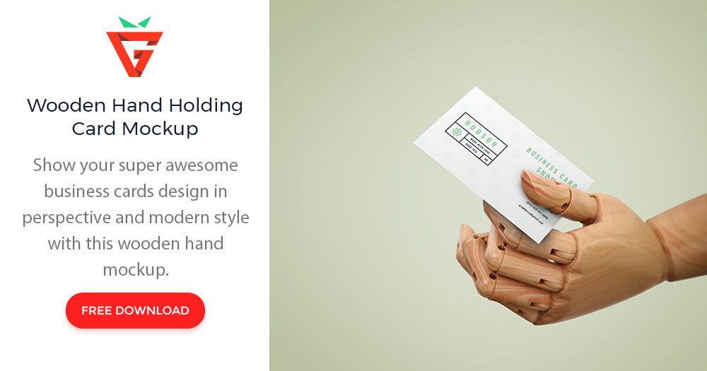 GraphBerry's tweet card. Show your super awesome business cards design in perspective and modern style with this wooden hand mockup. This awesome mockup is great for presentation any business cards style, comes in PSD file...