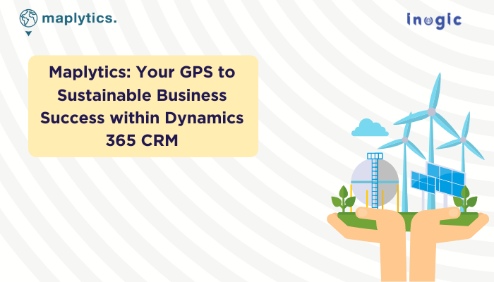 Maplytics's tweet card. Maplytics helps businesses go green by optimizing routes and analyzing data, promoting eco-friendly practices.