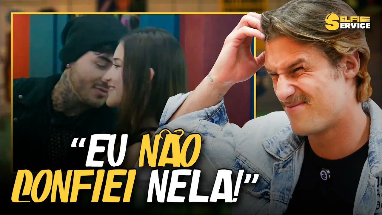 FalaReality_'s tweet card. Matheus reflete sobre o momento viral do beijo de Wallas e Duda, expressando surpresa com seu impacto e a necessidade de reavaliar a situação para entender ambos os lados. Ele compartilha como Duda...