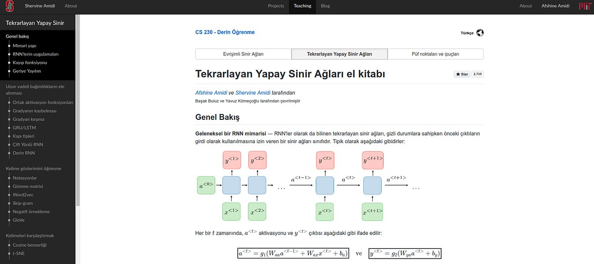 mhk_developer's tweet card. Stanford CS 229 — Makine Öğrenmesi ve CS 230 — Derin Öğrenme El Kitapları Artık Türkçe