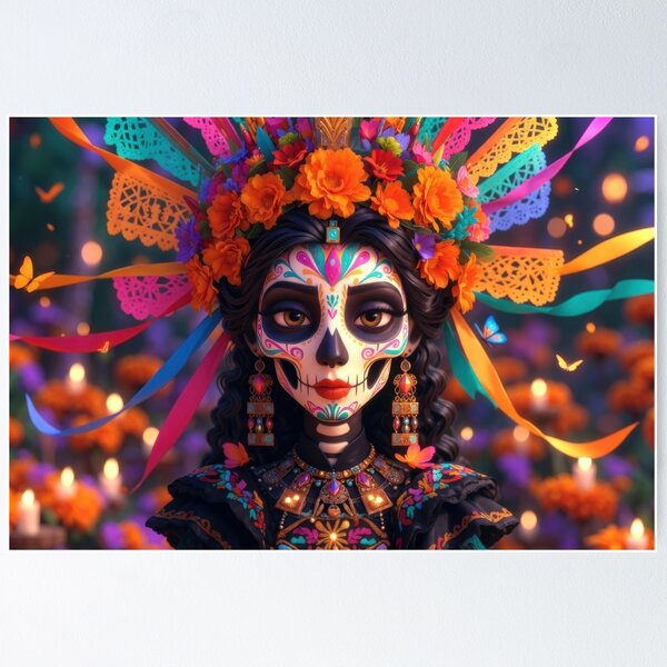 FLSQLGeek's tweet card. Buy "La Catrina - Land of the Remembered" by YumiLife as a Poster