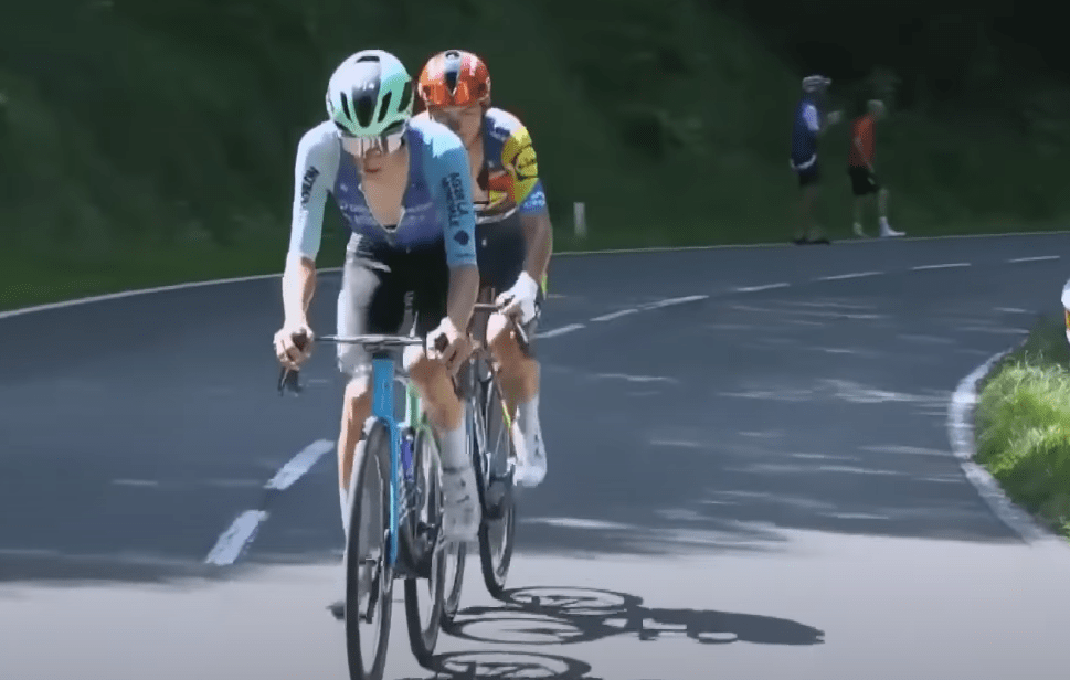 CyclingGraphs's tweet card. It was the first selective stage of the Vuelta a Burgos, with multiple U23 stars showing themselves against…