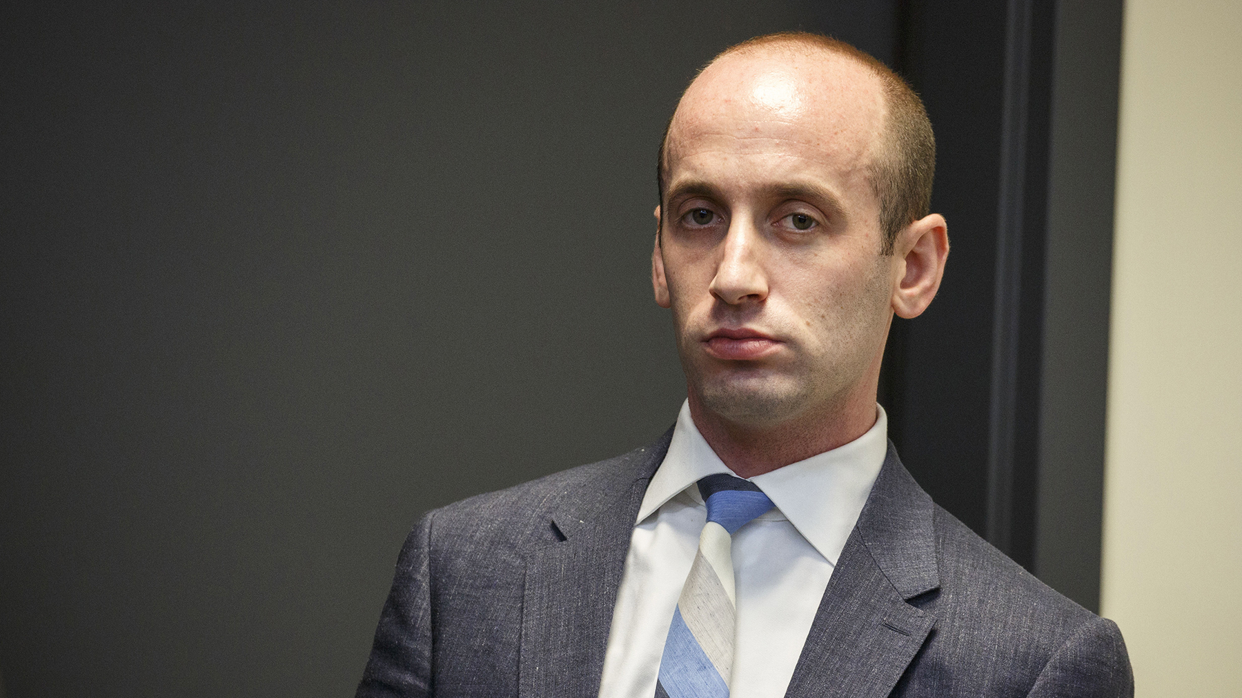 ConnieBee16's tweet card. Stephen Miller is credited with shaping the racist and draconian immigration policies of President Trump, which include the zero-tolerance policy, also known as family separation, the Muslim ban and...