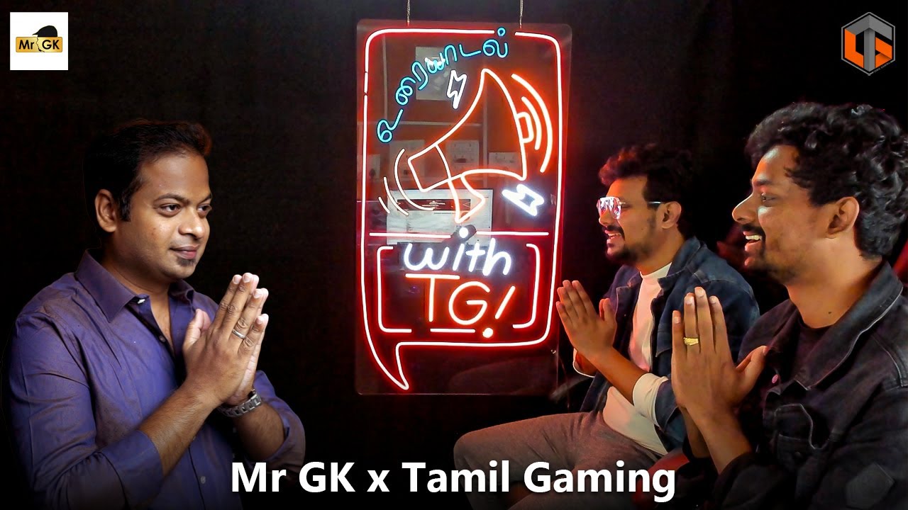 TamilGaming's tweet card. Mr. GK x Uraiyaadal with TG - A TamilGaming Podcast