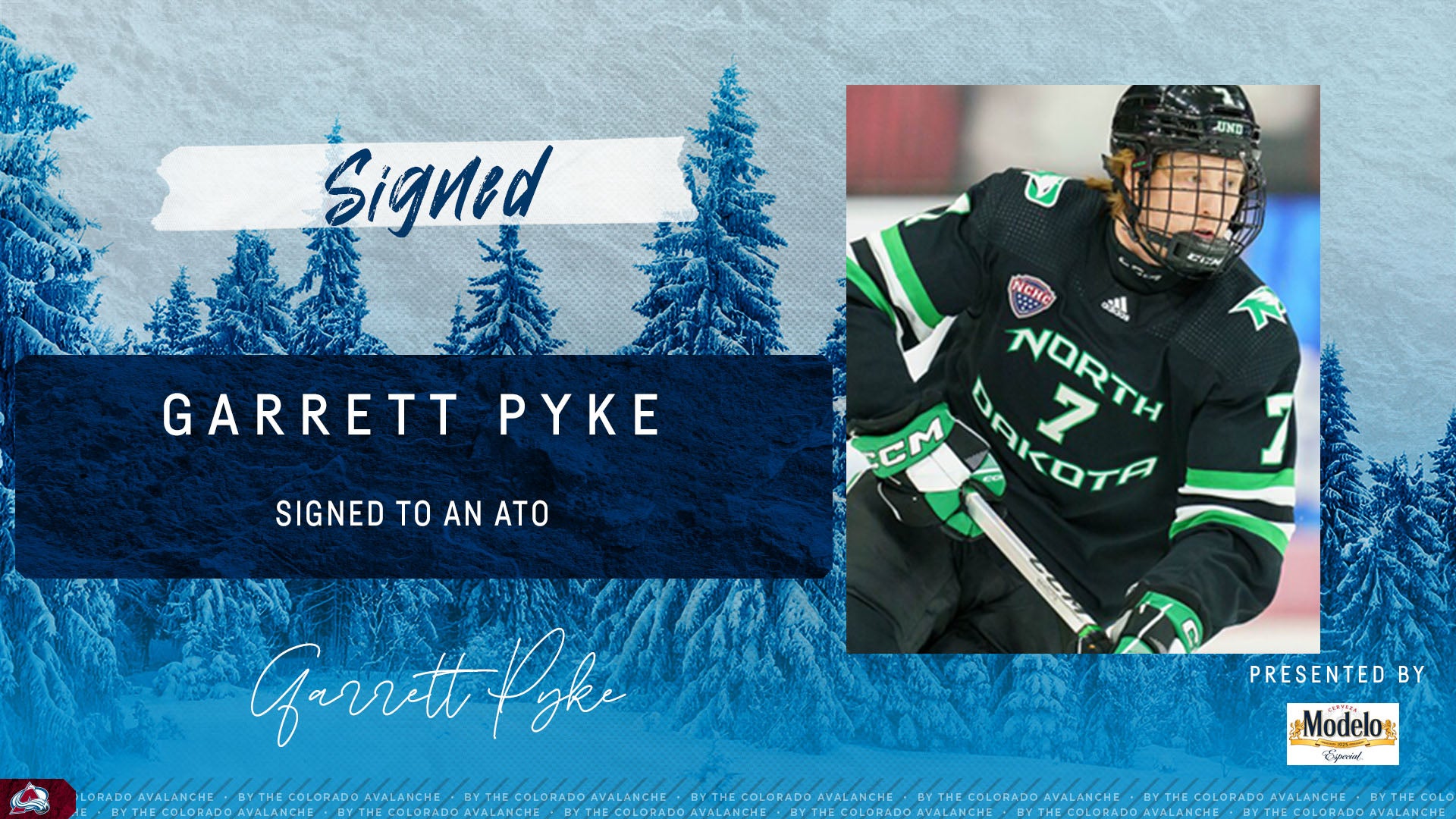 ColoradoEagles's tweet card. WINDSOR, CO. – The Colorado Eagles, proud AHL affiliate of the Colorado Avalanche, have announced that the team has signed defenseman Garrett Pyke to an ATO for the remainder of the 2023-24 season,...