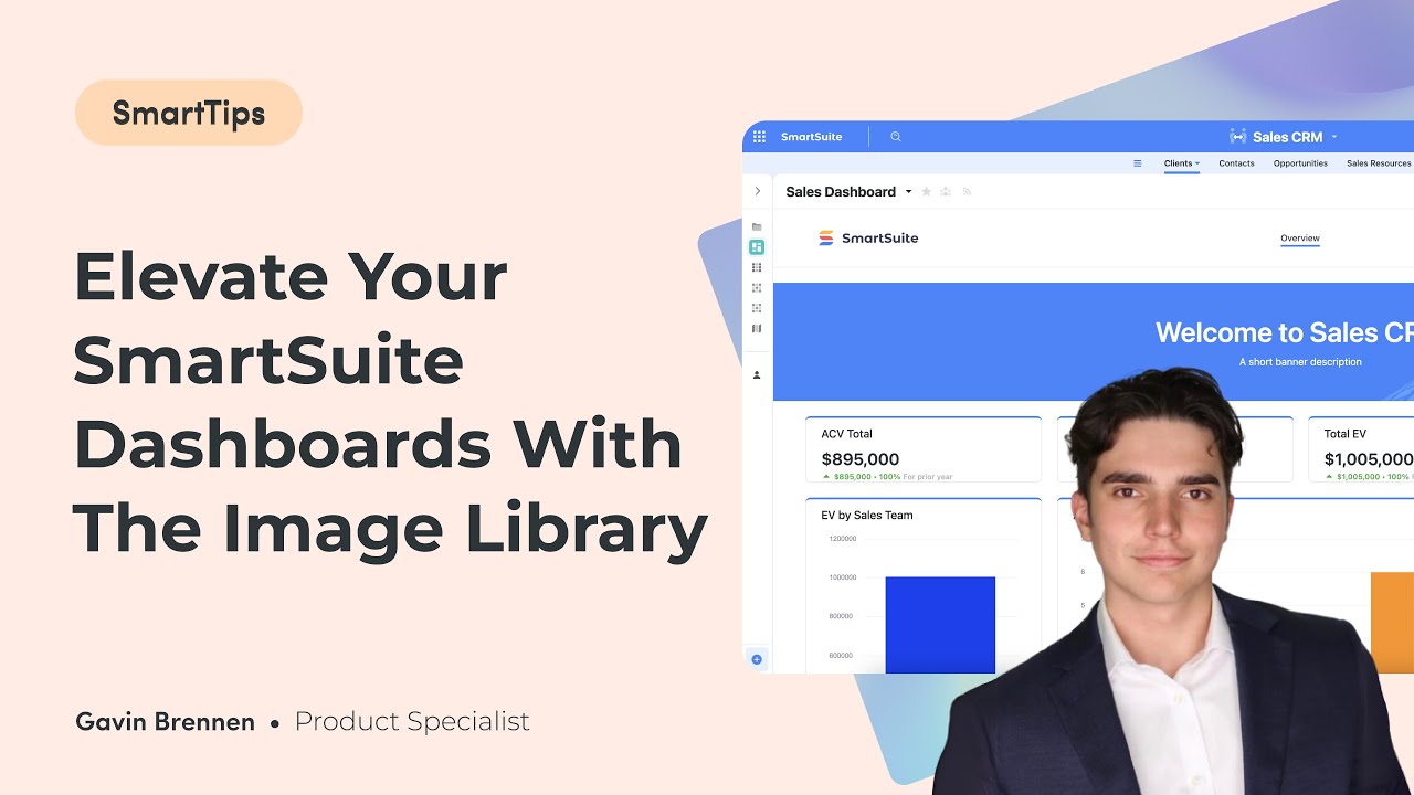 hellosmartsuite's tweet card. Elevate Your SmartSuite Dashboards with the Image Library