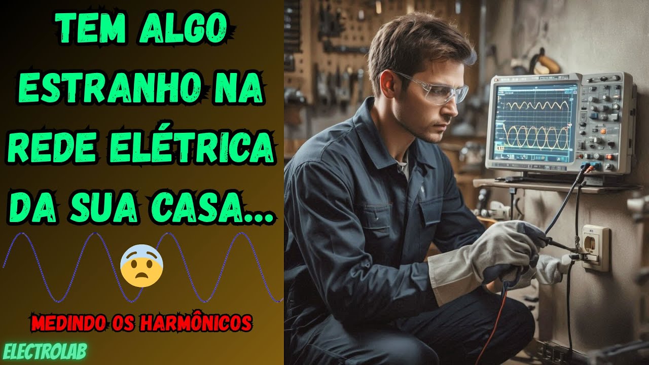 eecrio's tweet card. Ligamos a tomada no osciloscópio… e o resultado foi assustador! ⚡📊