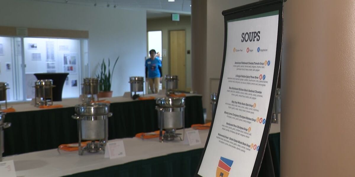 SpectrumVT's tweet card. Hundreds of people will eat soup Tuesday night in Burlington so others don’t go hungry.