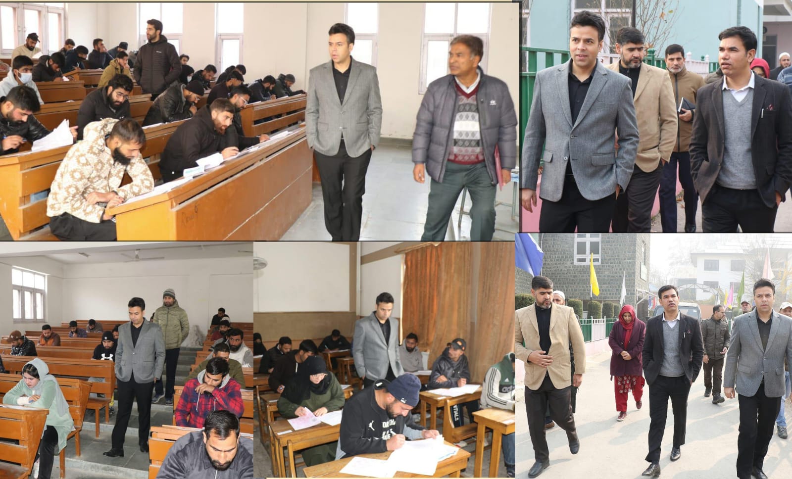 RisingKashmir's tweet card. The Divisional Commissioner (Div Com) Kashmir, Vijay Kumar Bidhuri accompanied by Deputy Commissioner (DC) Srinagar, Dr Bilal Mohi-Ud-Din Bhat Sunday conducted inspection of various Examination Cen…