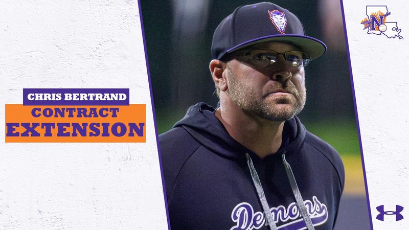 NSUDemonsBSB's tweet card. NATCHITOCHES – Coming off one of the largest single-season improvements in program history, Northwestern State has extended head baseball coach Chris Bertrand's contract.