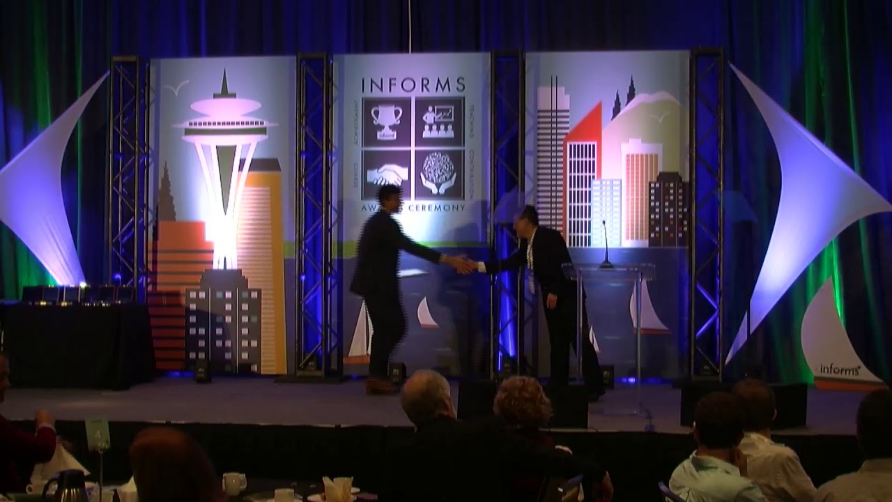 ORCenter's tweet card. 2019 INFORMS Awards Ceremony