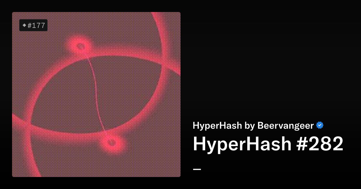 NFT_WhaleAlert's tweet card. Art Blocks Collection: Curated Heritage Art Blocks Collection: Curated series 2 Project Description: HyperHash explores the possibilities of representing abstract data on Ethereum as intuitive color...