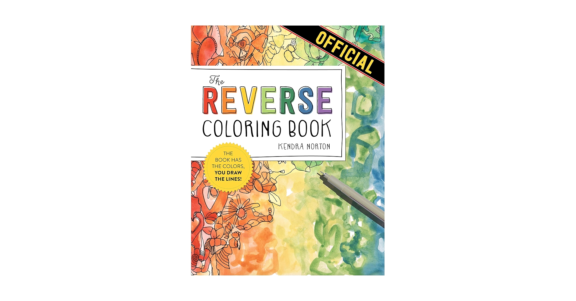 ANationOfMoms's tweet card.   Reverse coloring is a totally new idea in creativity and mindfulness: so simple, and so profoundly satisfying. Artist Kendra Norton created these beautiful and whimsical unfinished watercolors to...