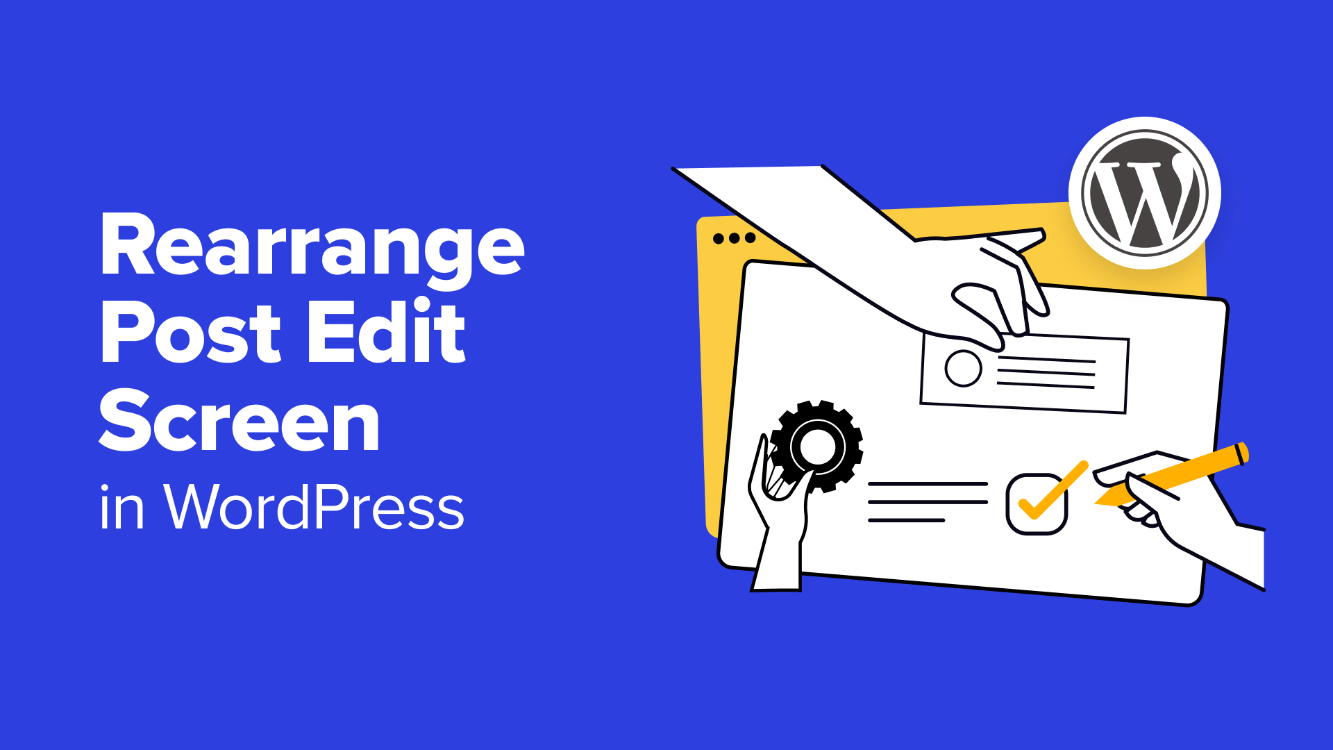 AlexRodDesign's tweet card. Ever felt your post edit area in WordPress is too cluttered? Learn how to rearrange post edit screen in WordPress to improve your writing experience.