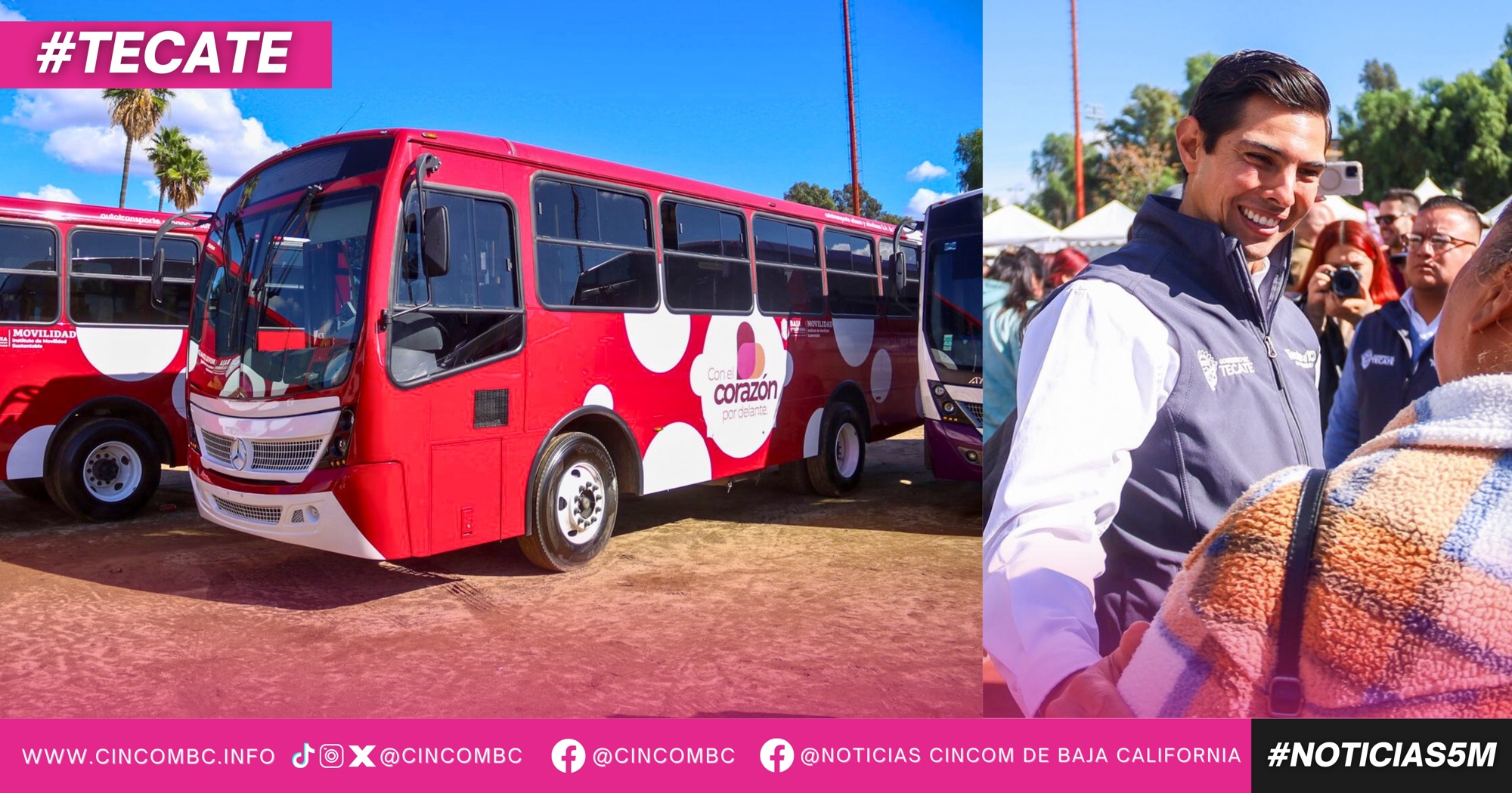 cincombc's tweet card. Tecate, Baja California a 19 de noviembre de 2025.- Durante la Jornada de Bienestar organizada por el Gobierno del Estado