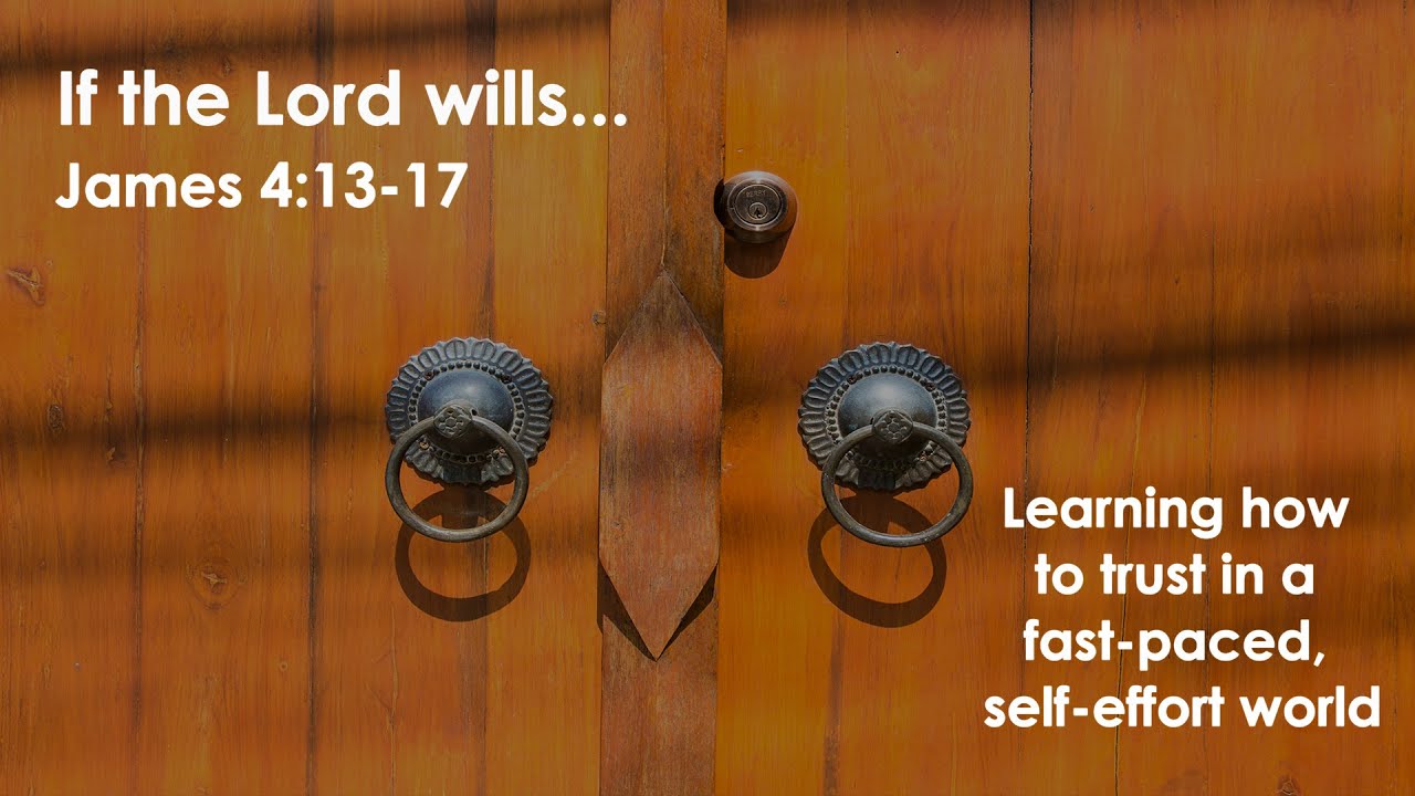 IncLights's tweet card. If The Lord Wills-A Lesson From James 4:13-17
