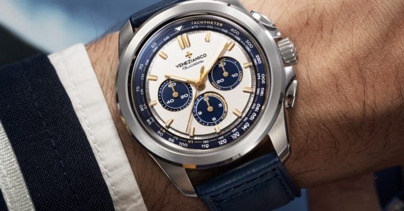Heauxfessional1's tweet card. Discover the Venezianico Bucintoro 1976 Chronograph, a luxury watch honoring the Concorde with a guilloché dial and meca-quartz movement