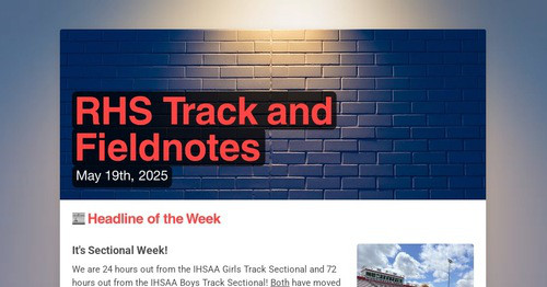 RHSDevilsTrack's tweet card. RHS Track and Fieldnotes