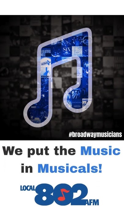 Local_802_AFM's tweet card. Broadway musicians: we put the MUSIC in MUSICALS!