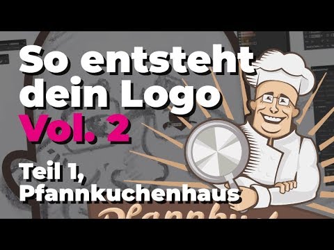 BandeetDesign's tweet card. So entsteht dein Logo Vol. 2 Pfannkuchenhaus Augsburg Logo Teil 1