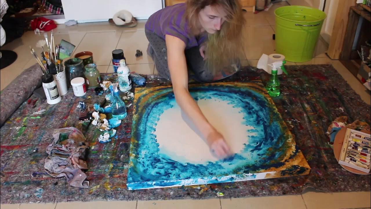 BandeetDesign's tweet card. Abstract Acrylic Underwater – Aimee Karú