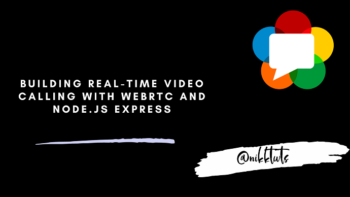 blackslate's tweet card. Building Real-time Video Calling with WebRTC and Node.js