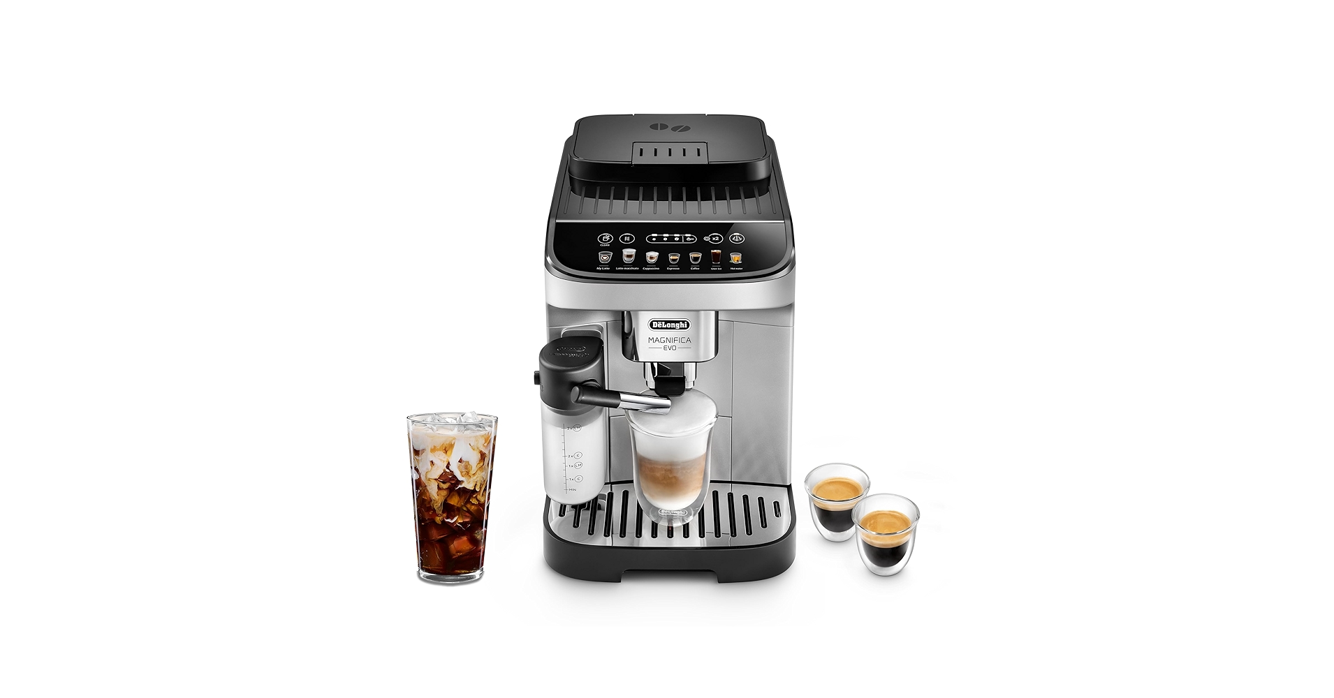 jfranklinevans's tweet card. Bring the best of De’Longhi’s expertise and technology to your countertop, now more accessible than ever, with the new Magnifica Evo. Featuring 7 expertly crafted beverages, Magnifica Evo brings an...