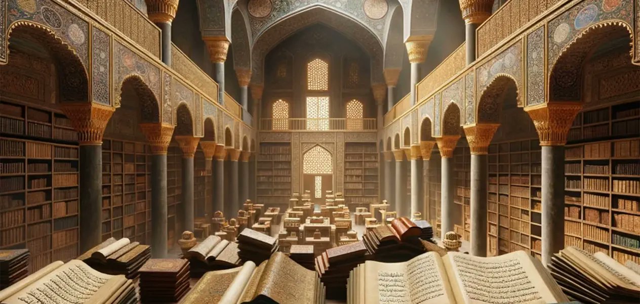 AwazTheVoiceHin's tweet card. बैत अल-हिकमा से डिजिटल युग तक: इस्लामी पुस्तकालयों की ज्ञान यात्रा